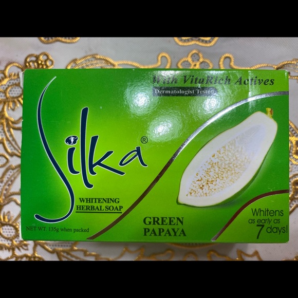 🌸SOLD🌸NEW SILKA WHITENING HERBAL GREEN PAPAYA SOAP - Picture 3 of 12